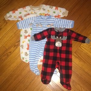 Set of 3 fleece pajamas